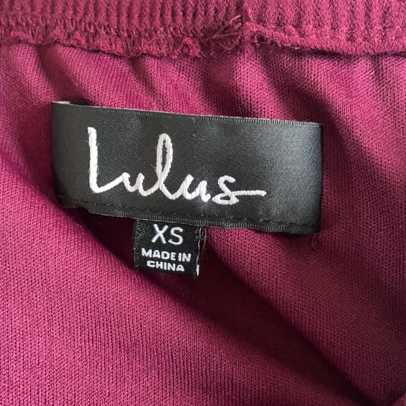 Lulus V Strap Sleeveless Maroon MIDI Dress - Picture 8 of 9